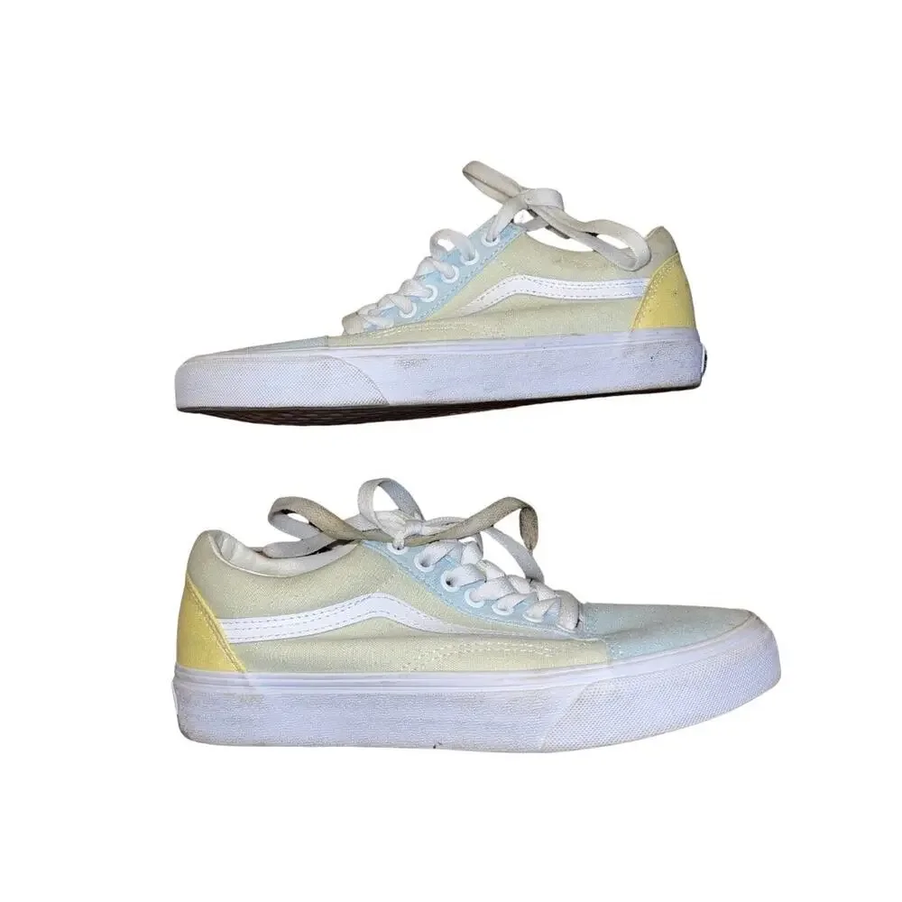 Vans Women Old Skool Pastel Block Colorway Sneakers Skater Shoes 6.5 Streetwear